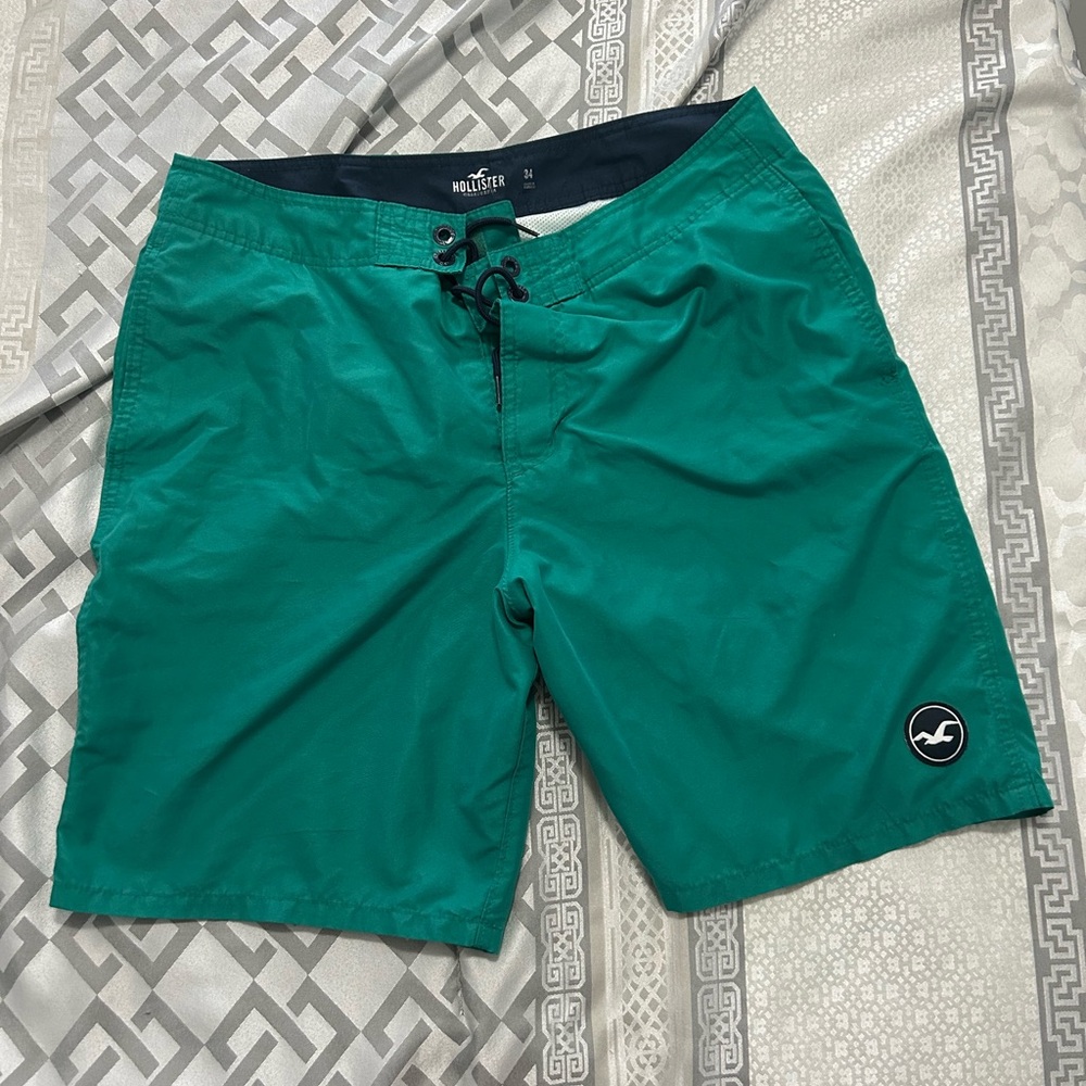 Hollister Men's Teal Board Swim Shorts
